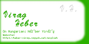 virag heber business card